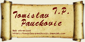 Tomislav Paučković vizit kartica
